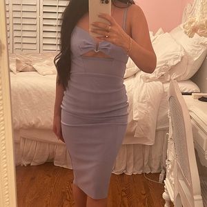 BEC AND BRIDGE DRESS SIZE 4. BLUE MIDI DRESS.